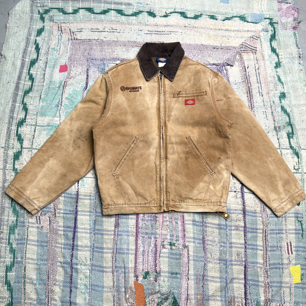 Vintage Dickies Detroit Jacket Brown Duck Canvas Blanket Lined Men’s Size M
